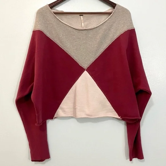 Free People Colorblock Sweatshirt - Picture 3 of 7